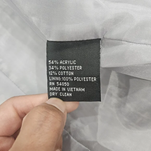 Kasper Women's Gray And White Blazer Jacket Size 16 Tweed - Picture 4 of 8